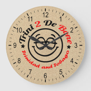 Trinidad and Tobago Trini To The Bone Large Clock