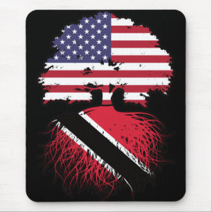 Trinidad and Tobago Trinidadian American USA Tree Mouse Mat