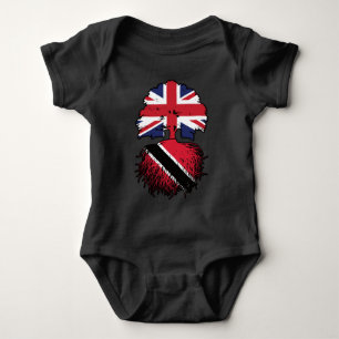 Trinidad and Tobago Trinidadian British UK Tree Baby Bodysuit