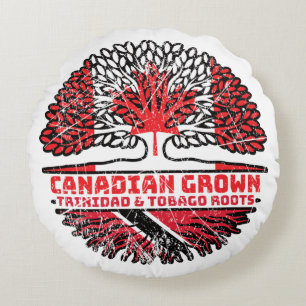 Trinidad and Tobago Trinidadian Canadian Canada Round Cushion