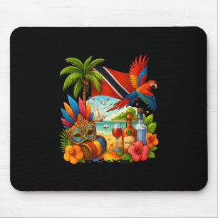 Trinidad And Togo Caribbean Vacation Trinidad Flag Mouse Mat