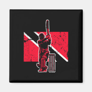 Trinidad And Togo Cricket  Magnet