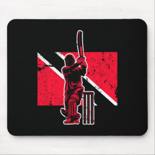 Trinidad And Togo Cricket Mouse Mat