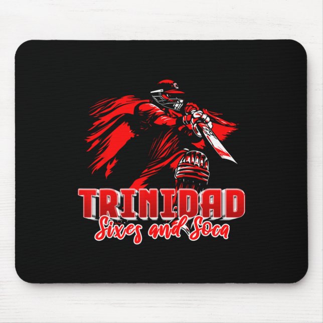 Trinidad And Togo Cricket T20 - Sixes And Soca  Mouse Mat (Front)