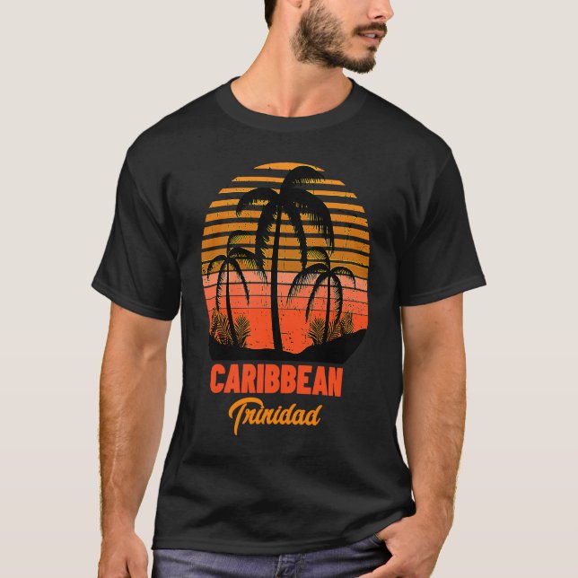 Trinidad Caribbean Sea Beach Vacation T-Shirt (Front)