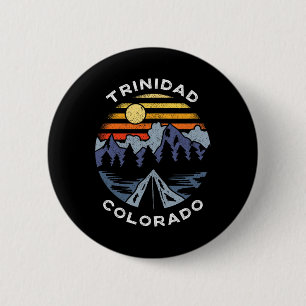Trinidad Colorado Mountains Vacation Camping Souve 6 Cm Round Badge