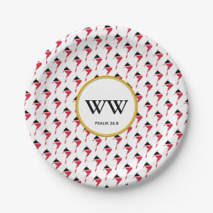 TRINIDAD FLAG Celebration Birthday Heritage Party Paper Plate