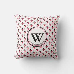 TRINIDAD FLAG Custom Monogram Add Your Name Cushion