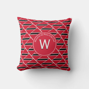 TRINIDAD FLAG Customised Monogram Scripture Cushion