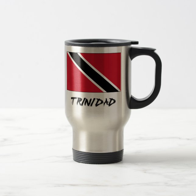 Trinidad Flag Travel Mug (Right)