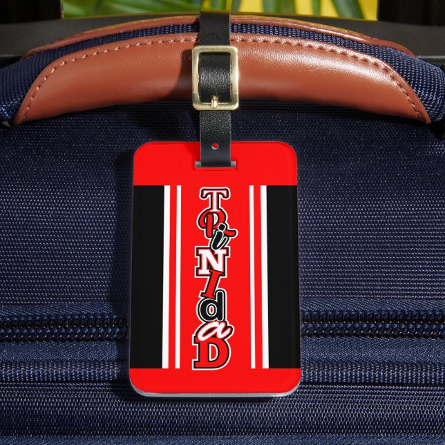 Trinidad / Monogram / Intitial / Name Luggage Tag (Front Insitu 2)