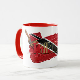 Trinidad Paint Brush Design | Caribbean Pride Mug