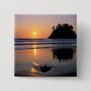 Trinidad State Beach, California. USA. Sea 15 Cm Square Badge