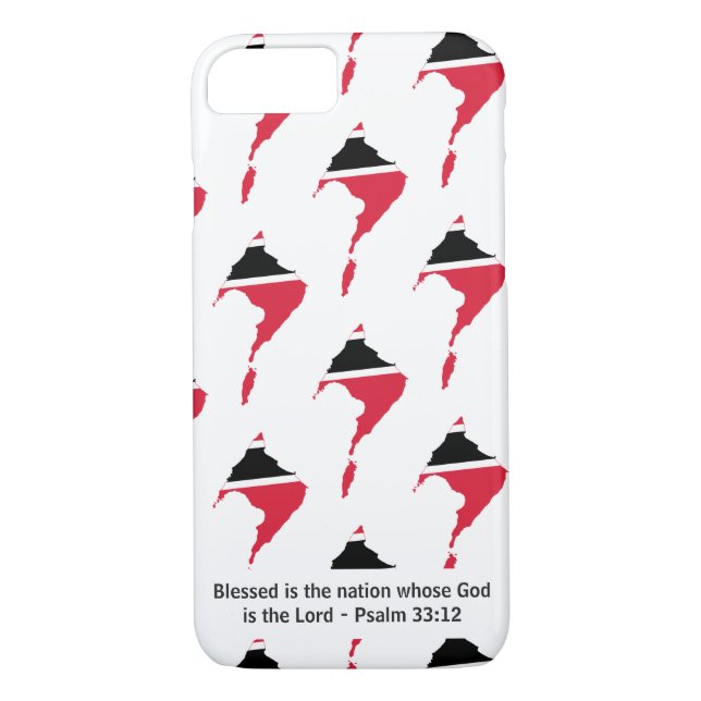 TRINIDAD & TOBAGO Blessed Nation Christian Psalm Case-Mate iPhone Case (Back)