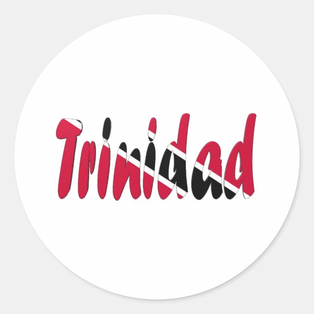 Trinidad & Tobago Classic Round Sticker (Front)