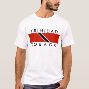 trinidad tobago country flag symbol name text T-Shirt