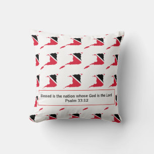 TRINIDAD & TOBAGO Flag Customised Scripture Cushion