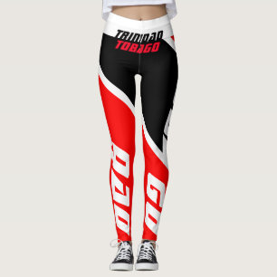 TRINIDAD TOBAGO FLAG LEGGINGS BY. HAVIC ACD