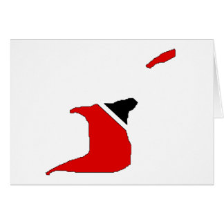 Trinidad Tobago flag map