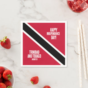 Trinidad & Tobago Independence Day National Flag Napkin