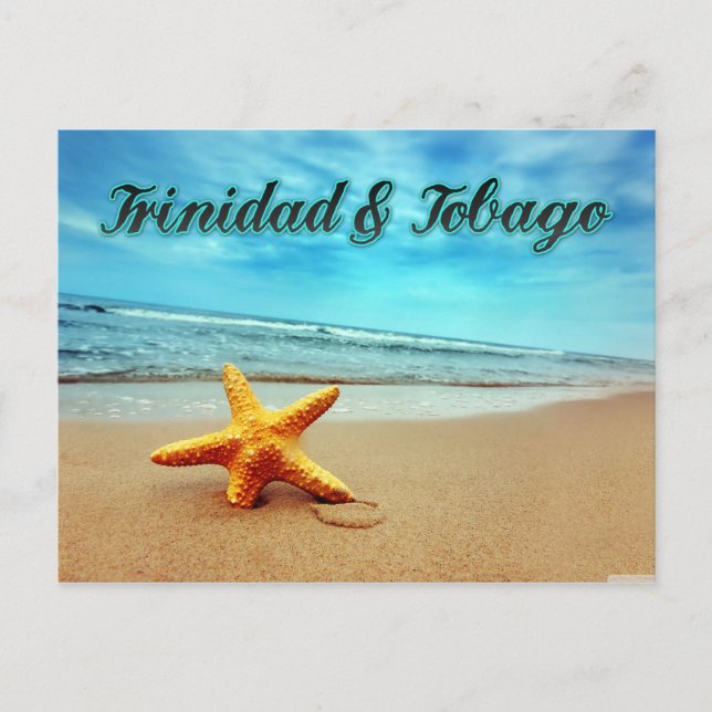 Trinidad & Tobago starfish Postcard (Front)