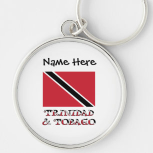 Trinidad-Tobago Trinidad Flag Personalized Key Ring