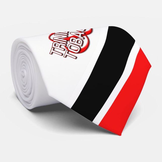 Trinidad & Tobago (White) Tie (Rolled)