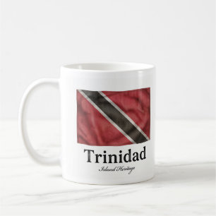 Trinidad Vintage Flag   Caribbean Heritage Coffee Mug