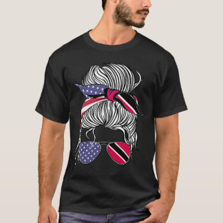 Trinidadian American Patriot Grown Proud Women Gir T-Shirt