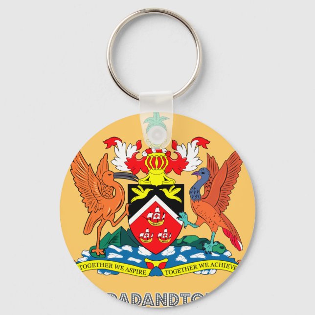Trinidadian Emblem Key Ring (Front)
