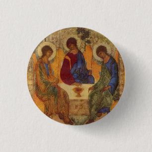 Trinity Angels At Mamre  3 Cm Round Badge