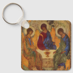 Trinity Angels At Mamre Key Ring