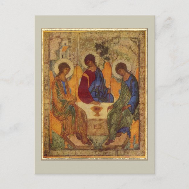 Trinity Angels At Mamre Postcard (Front)