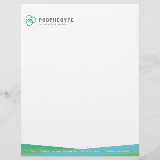 Trinity Chat Bubbles Custom Letterhead (Front)