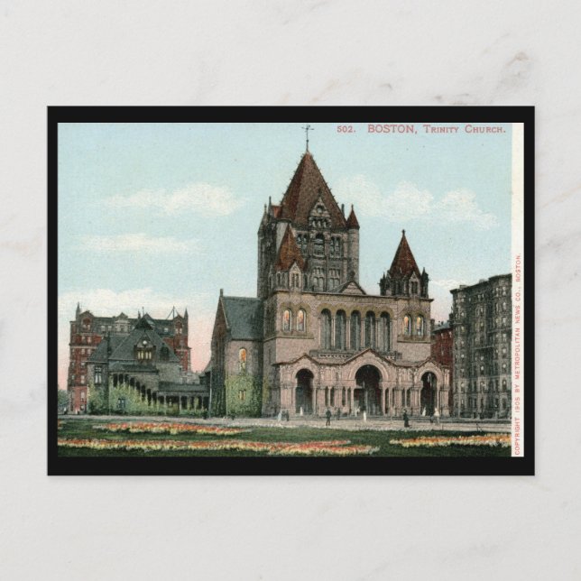 Trinity Church, Boston 1906 Vintage Postcard (Front)