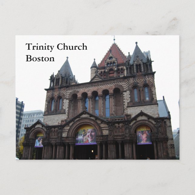 Trinity Church Boston Postcard (Front)