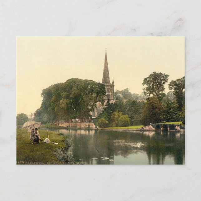 Trinity Church I, Stratford-upon-Avon, England Postcard (Front)