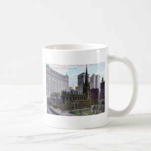 Trinity Church, New York City 1912 Vintage Coffee Mug