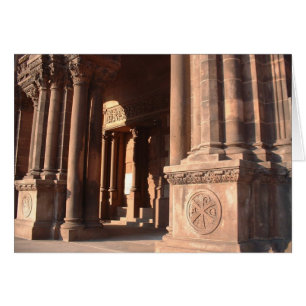Trinity Church Pillars, Boston - Blank Card