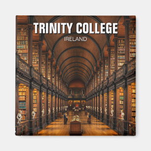 Trinity College Dublin Ireland Library Magnet