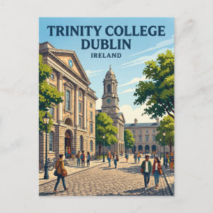 Trinity College Dublin Ireland Postcard
