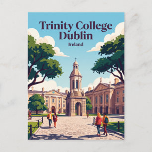 Trinity College Dublin Ireland Postcard