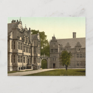 Trinity College, Oxford, England Postcard
