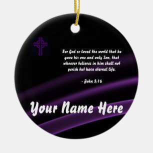 Trinity Cross Ornament John 3:16