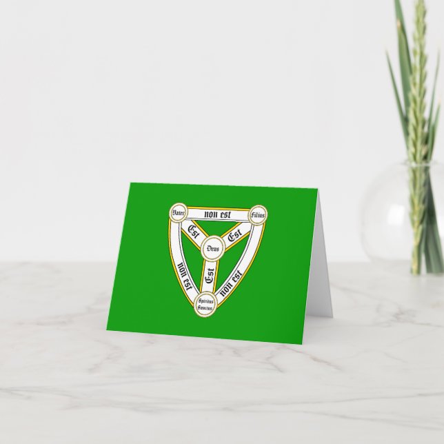 Trinity flag card (Front)