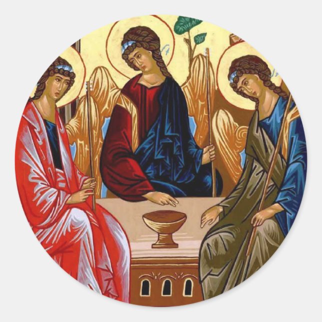 Trinity Icon Classic Round Sticker (Front)