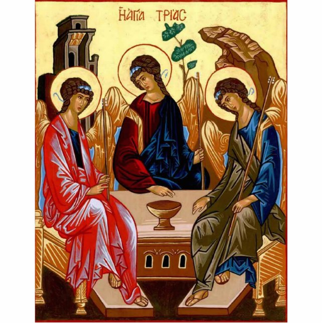 Trinity Icon Standing Photo Sculpture (Front)