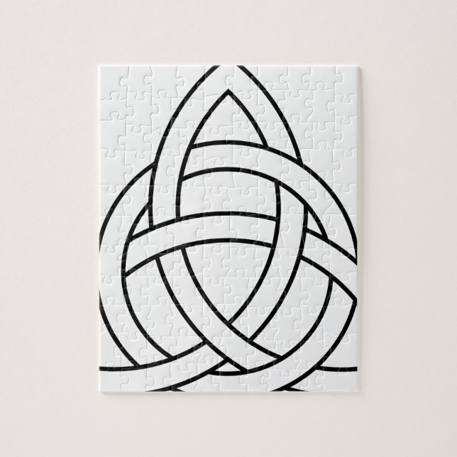 trinity knot celtic saxon viking norse nordic jigsaw puzzle (Vertical)