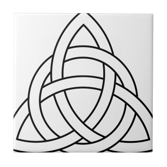 trinity knot celtic saxon viking norse nordic tile (Front)