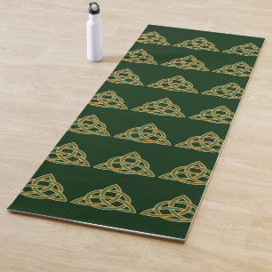 Trinity Knot Green Yoga Mat